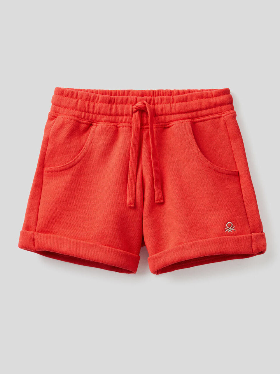Shorts in felpa di puro cotone image number 1