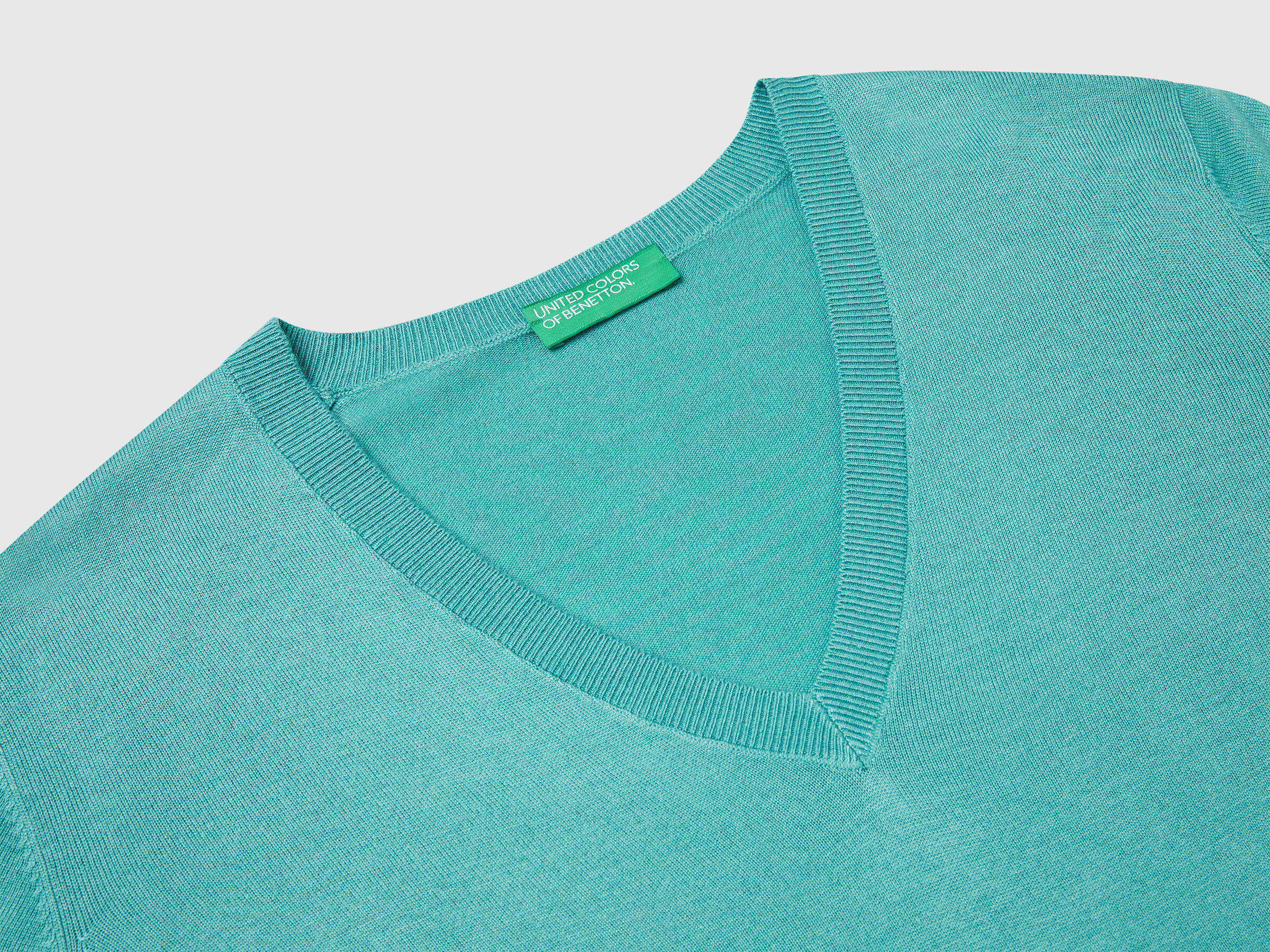 MAGLIA SCOLLO V M/L Donna image number 5