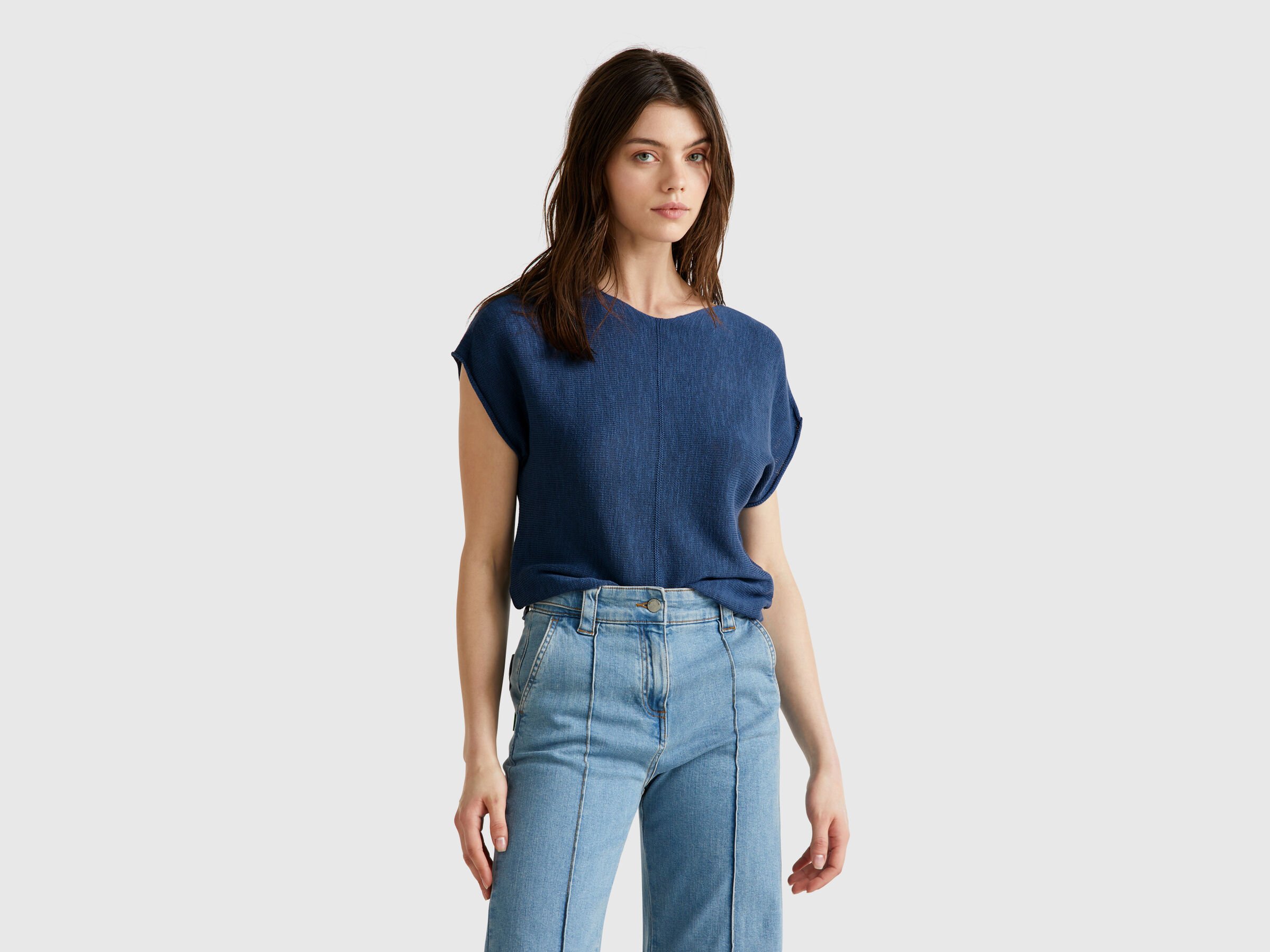 S/L V NECK SWEATER Femme image number 0