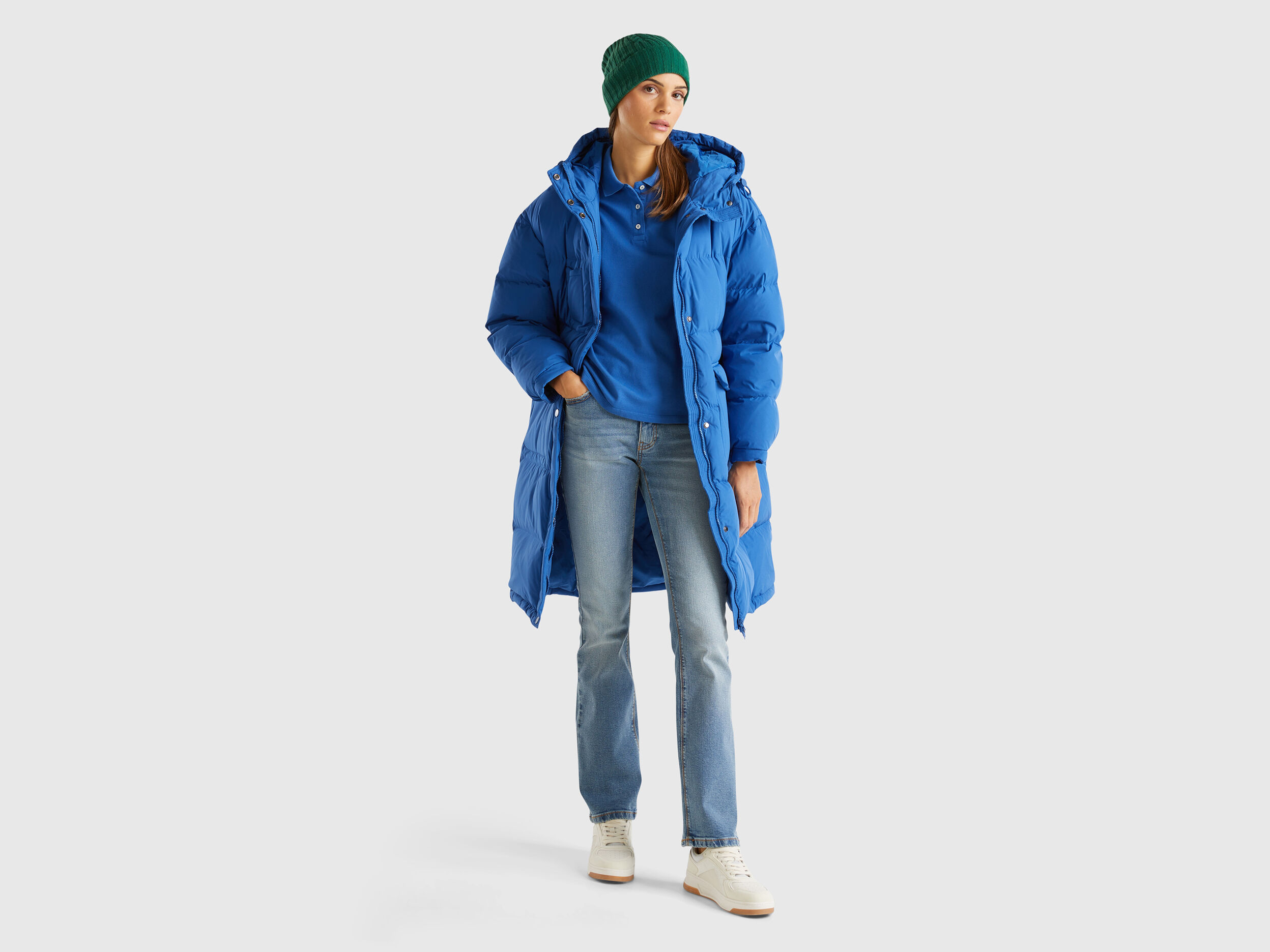 Piumino lungo donna benetton cheap