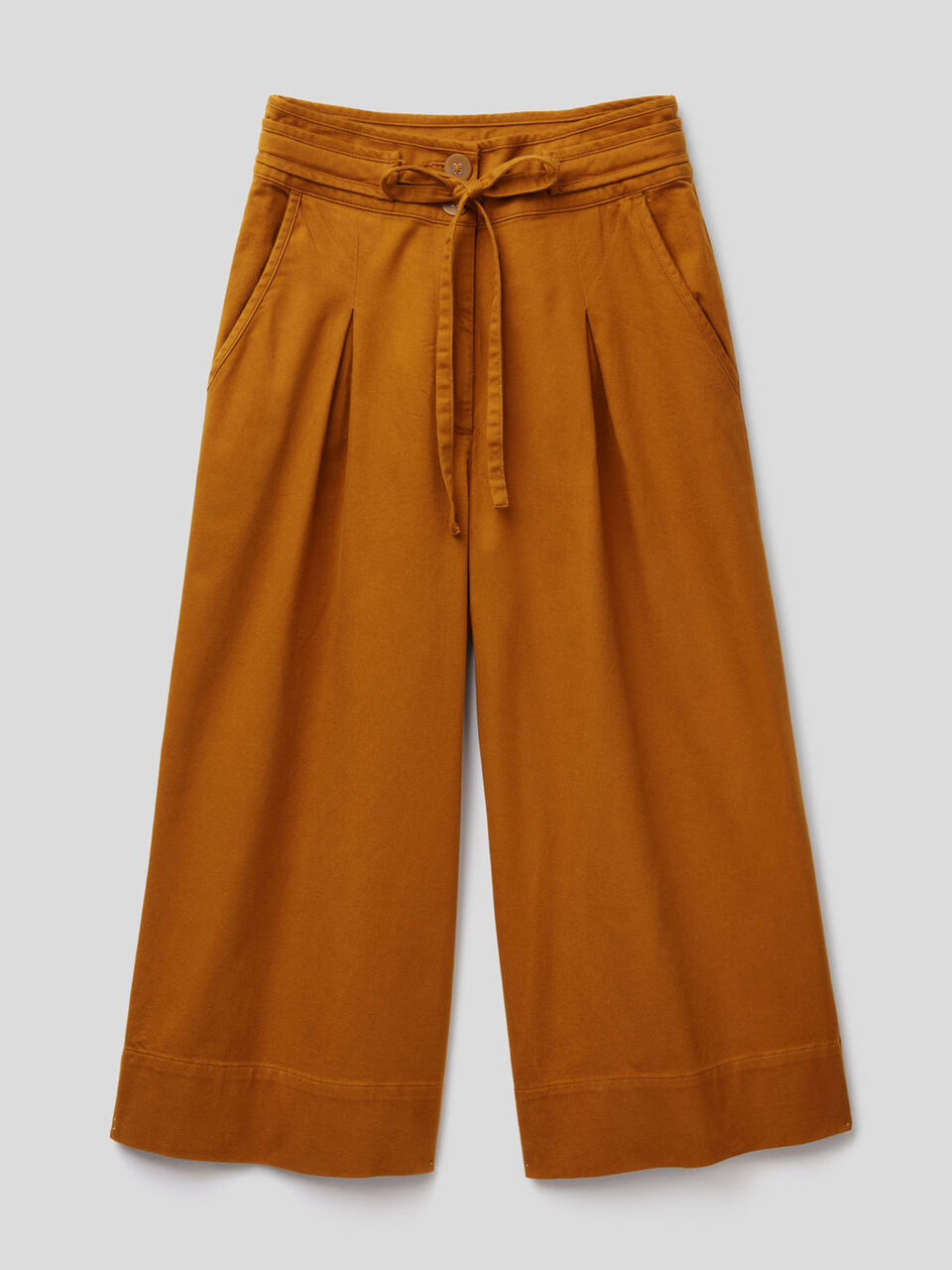 Cropped wide leg trousers image number 1