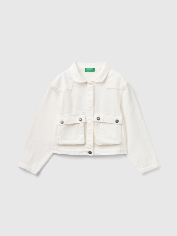 Cropped jacket with pockets Junior Girl