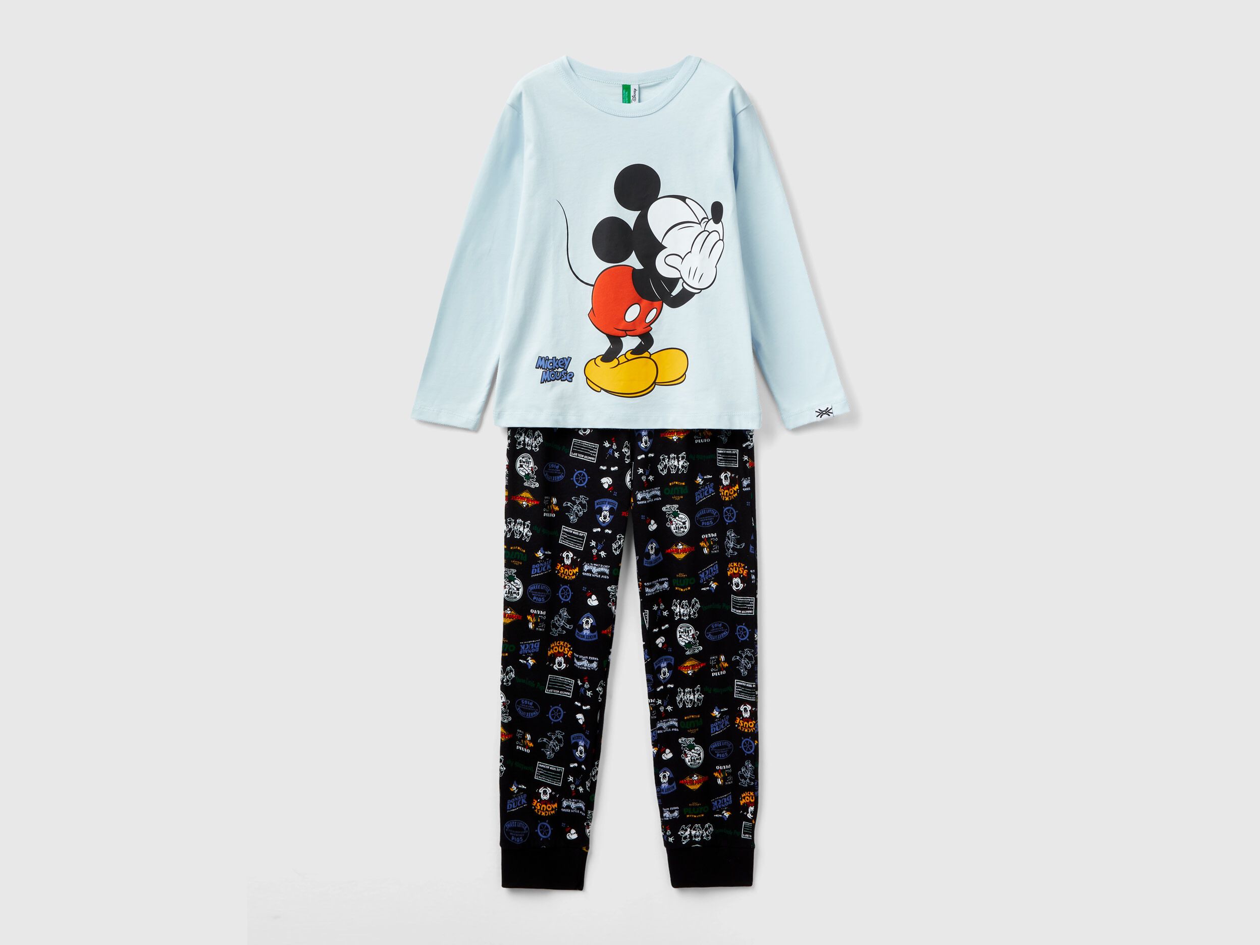 Pigiama Mickey Mouse in cotone Multi color Benetton