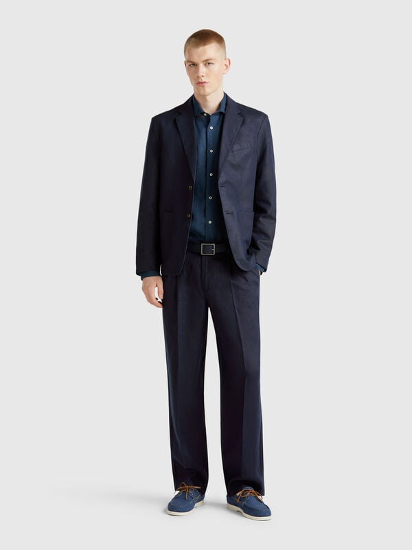 Lockere Chinos aus reinem Leinen Herren