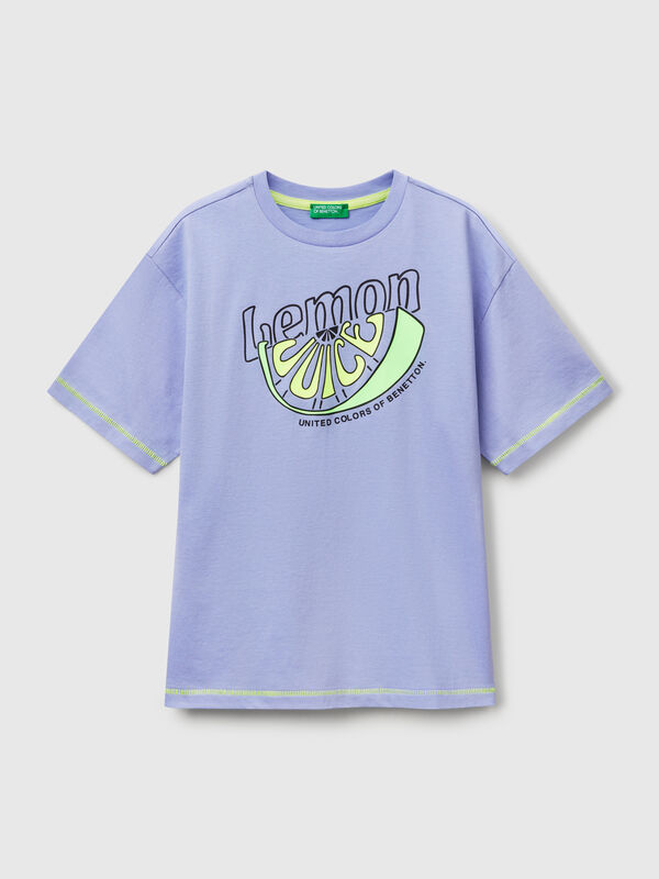 T-shirt avec imprimé devant et dos Garçon