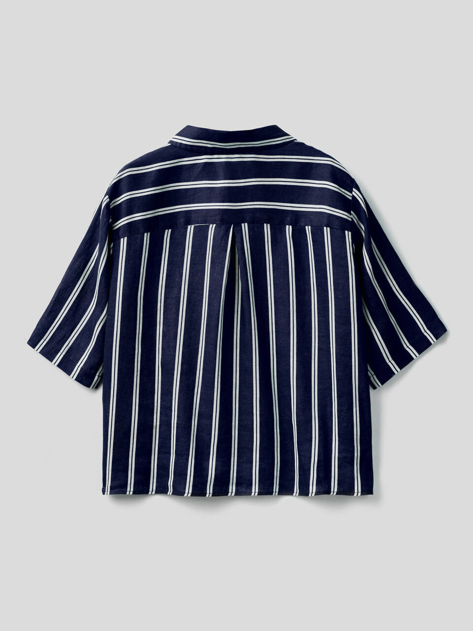 Chemise 100% lin imprimé à motifs image number 2