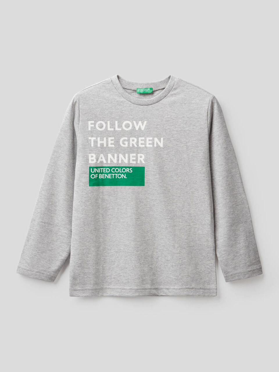 T-shirt manica lunga in cotone bio image number 1
