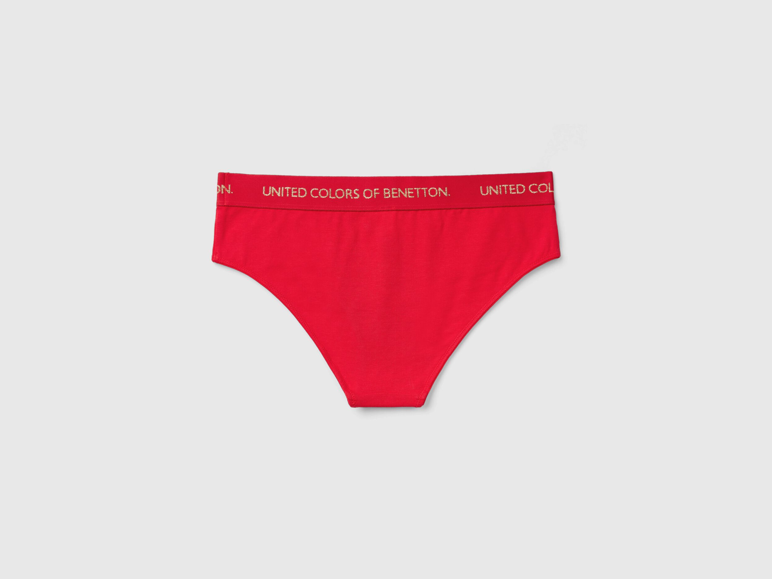 Slip in cotone stretch Rosso Benetton