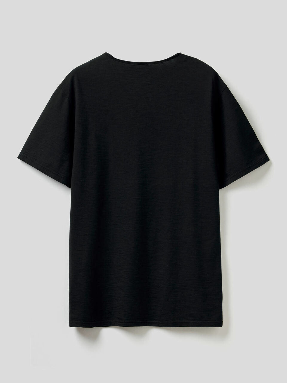 T-shirt 100% coton avec col en V image number 2