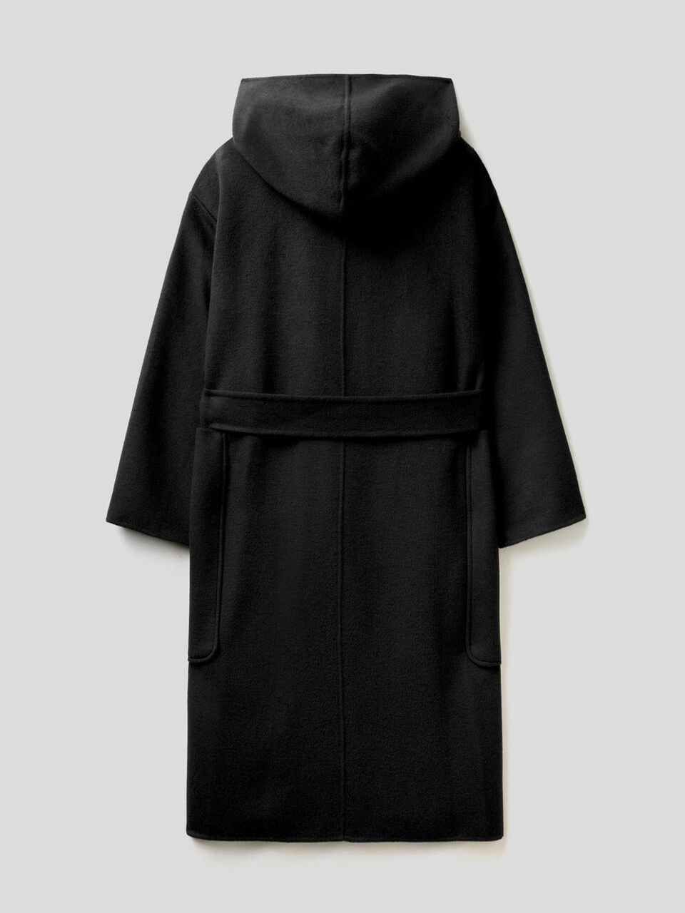 Cappotto con cappuccio in misto lana image number 2
