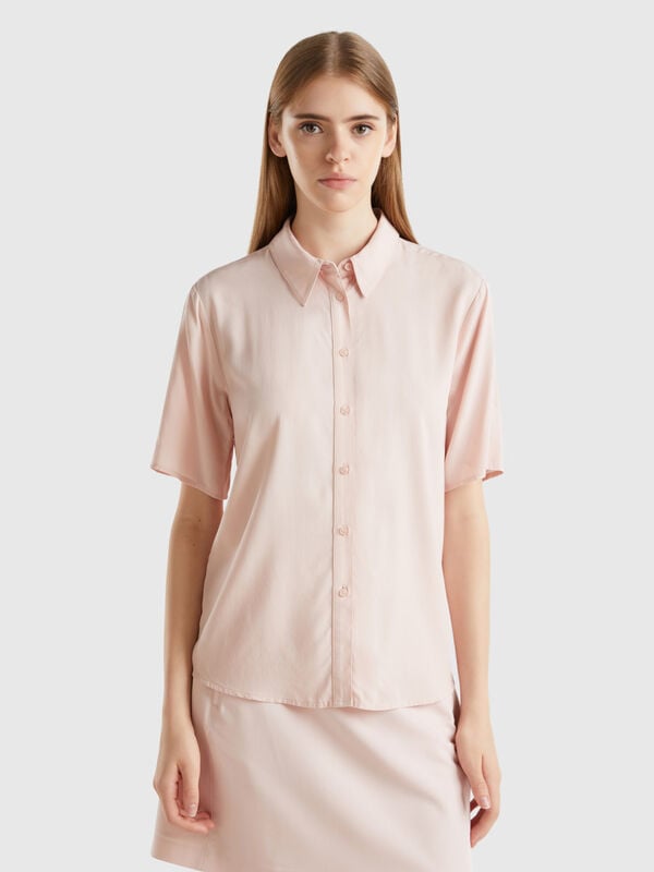 3/4 sleeve shirt in sustainable viscose Women