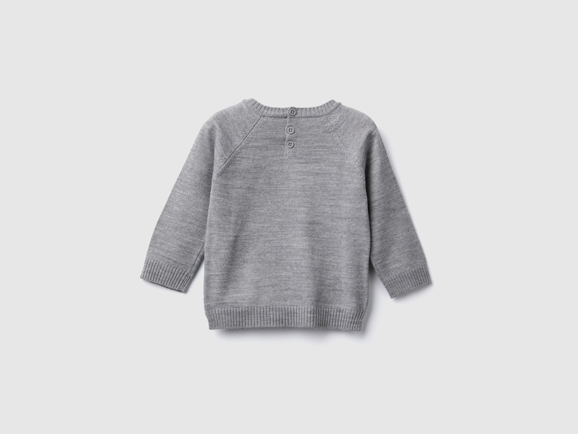 Pullover mit Rundausschnitt und Intarsienarbeit image number null