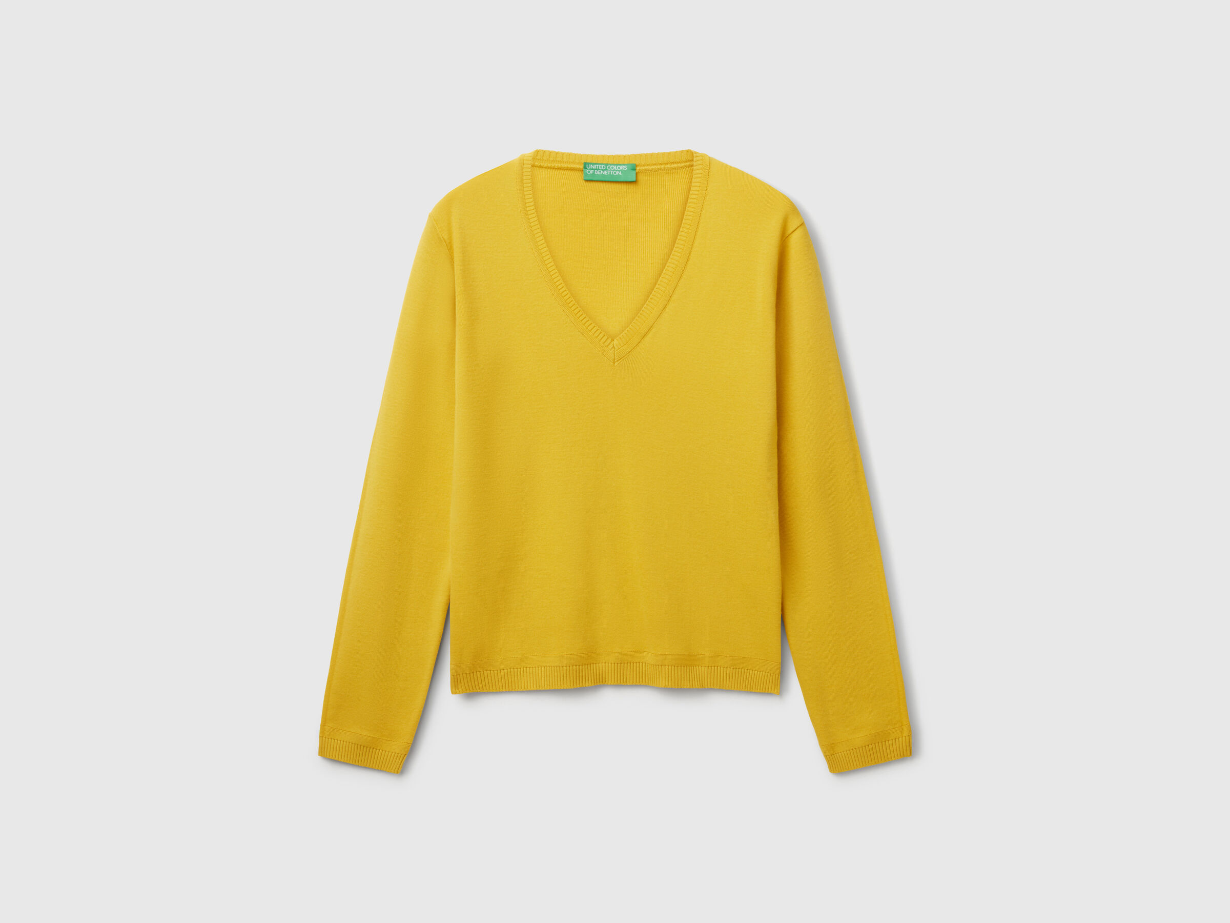MAGLIA SCOLLO V M/L Donna image number 3