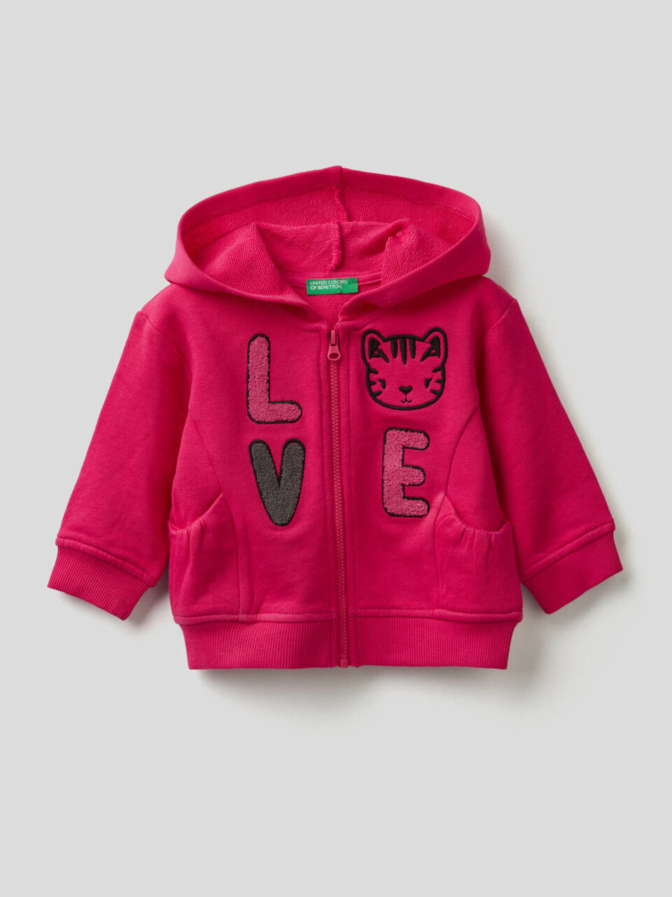 Hoodie with maxi embroidery image number 1