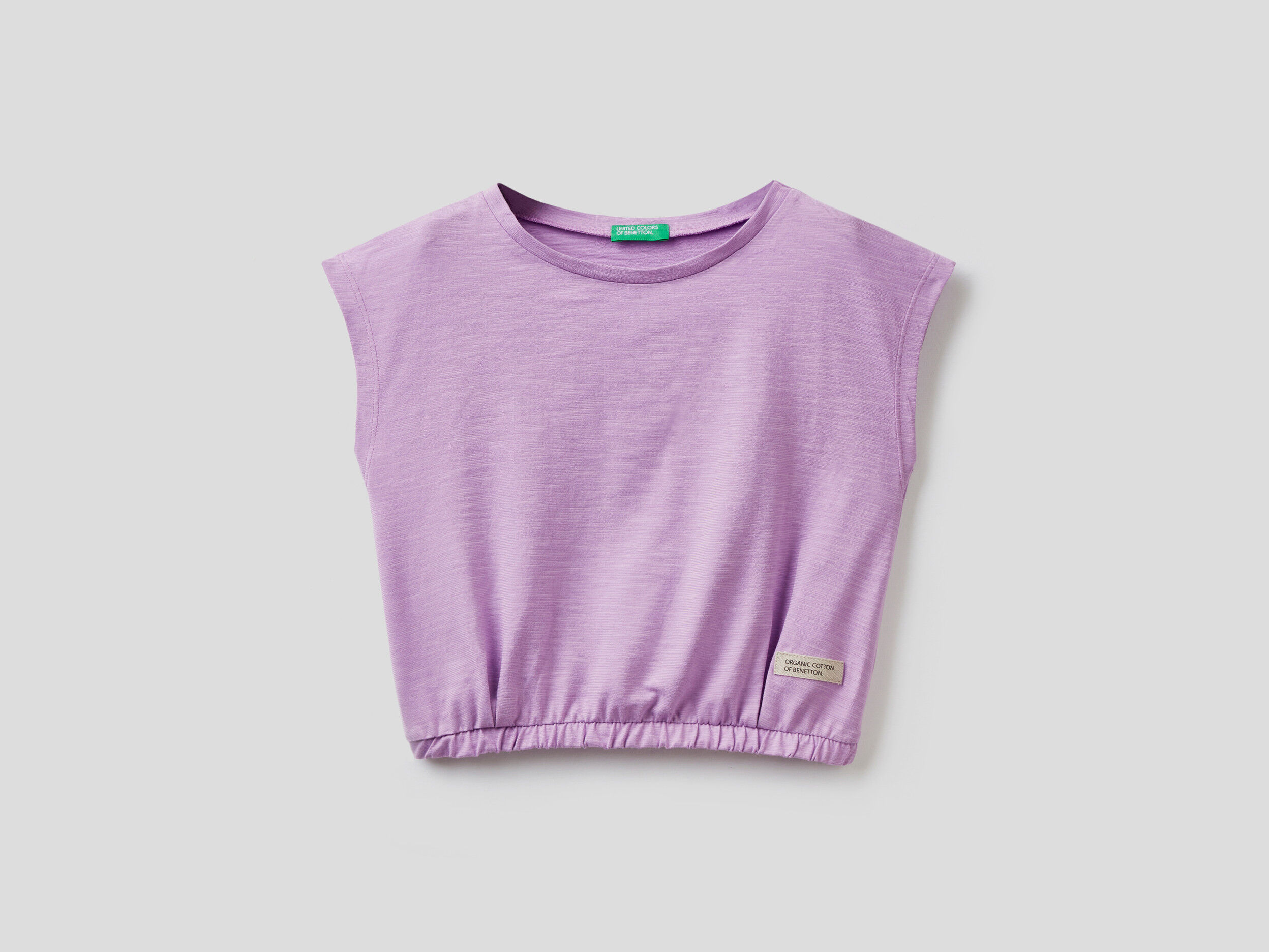 United Colors of Benetton Bambina Abbigliamento Top e t-shirt Top Tank top Canotta Cropped In Puro Cotone Bio 