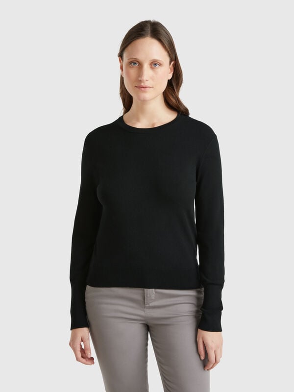 Slim-Fit-Pullover aus Viskosemischung Damen