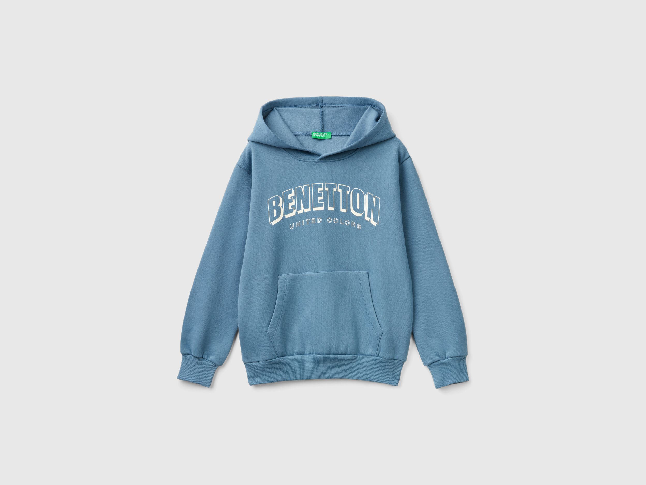 Warm hoodie Air Force Blue Benetton