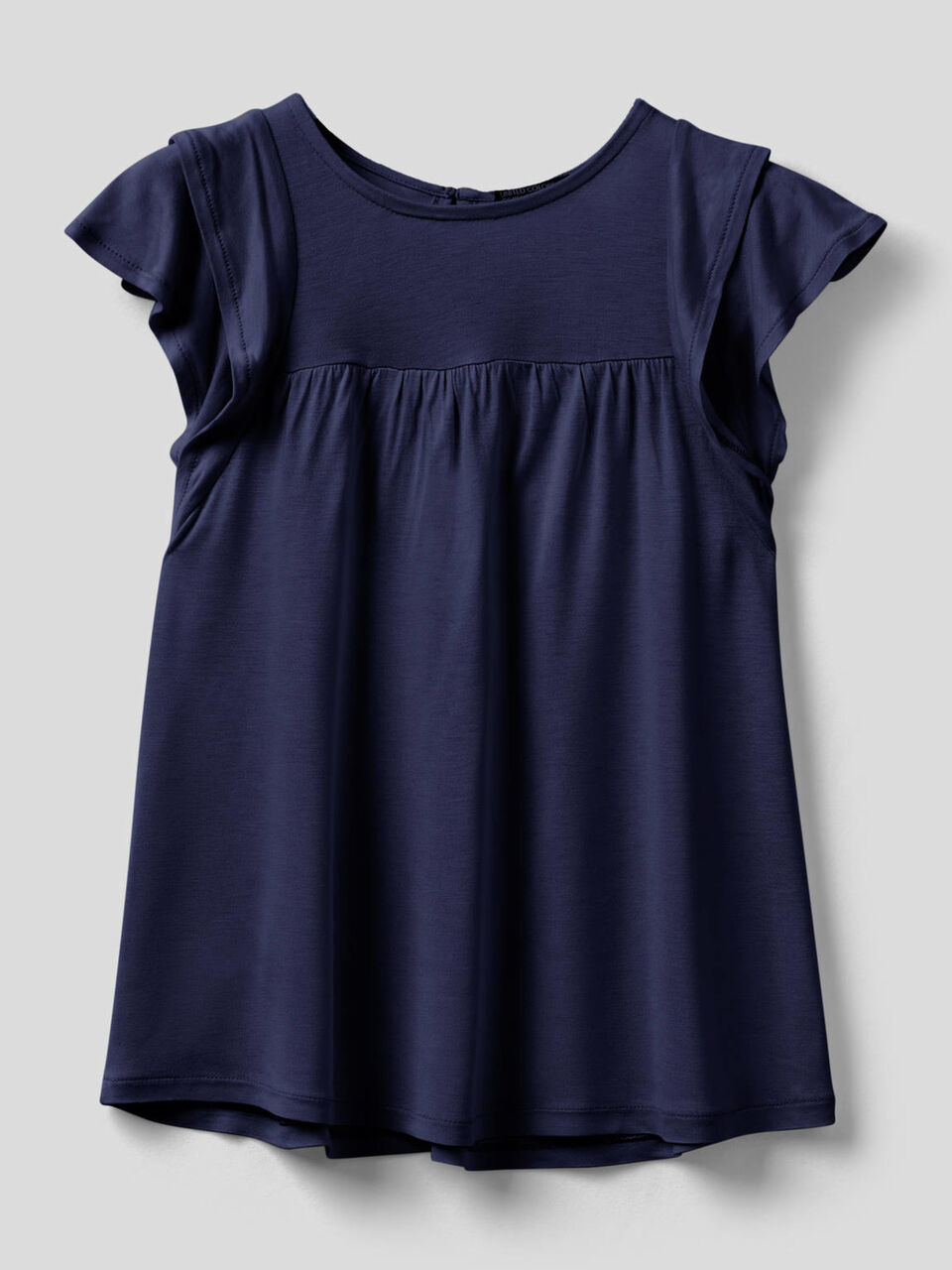 T-shirt avec volants sur les manches image number 1