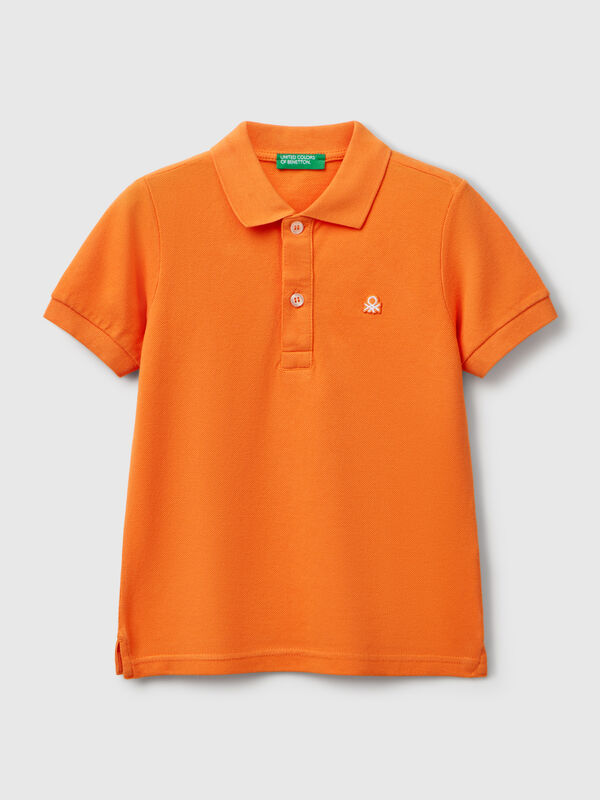 Polo manica corta in puro cotone Bambino