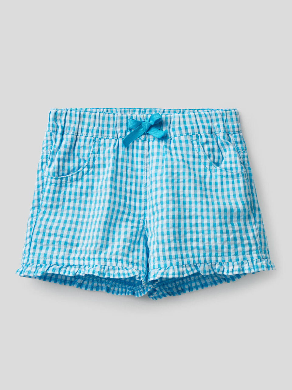 Patterned shorts in 100% cotton image number 1
