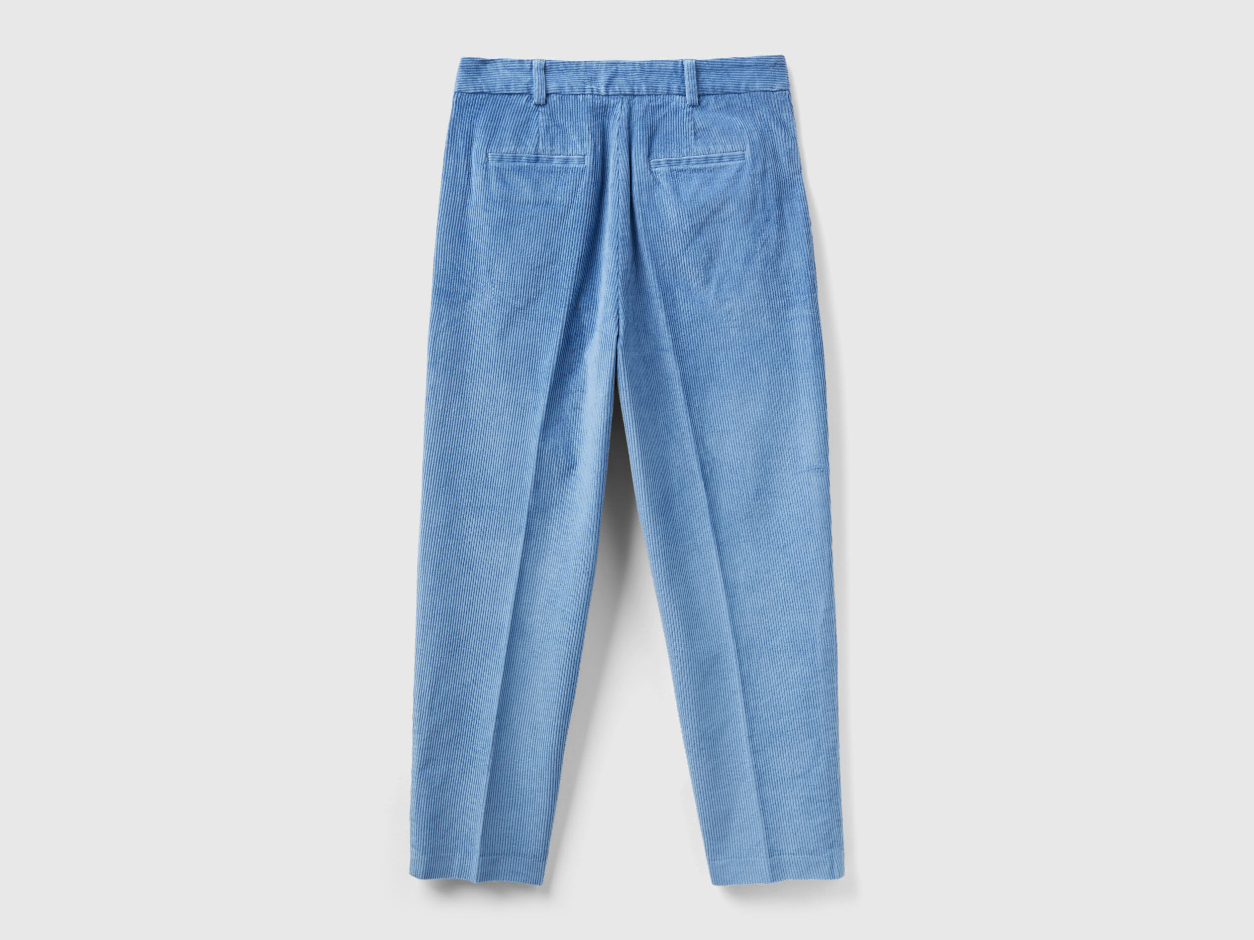 Pantaloni cropped in velluto a coste Celeste Benetton