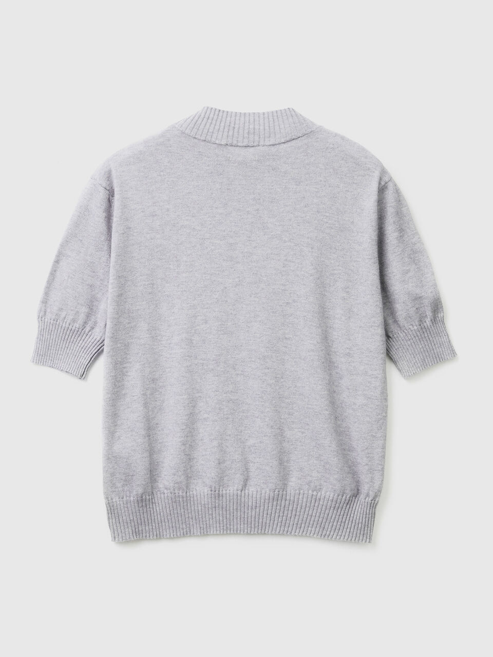 Short sleeve top in cashmere blend image number 2