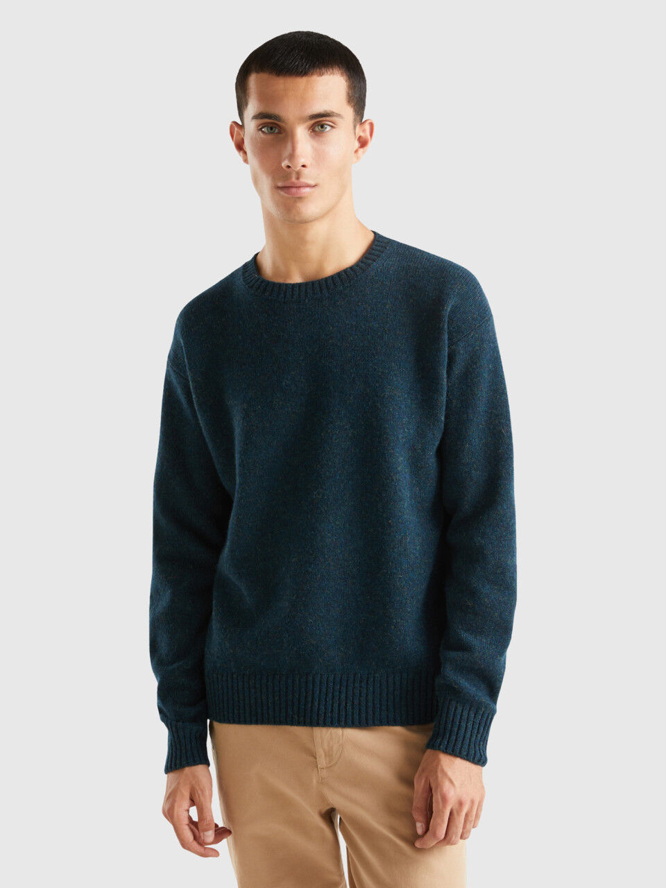 Maille Iconique Laine Shetland Homme 2024 Benetton