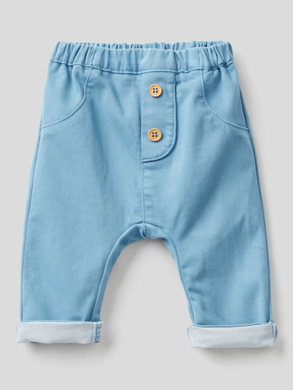 Pantalon en coton mélangé stretch image number 1