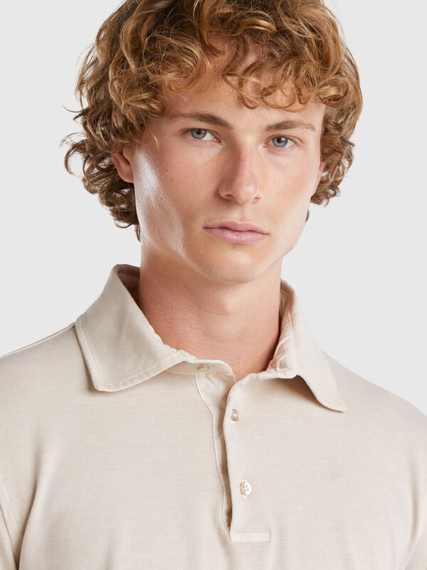 Polo in cotone bio stretch Uomo