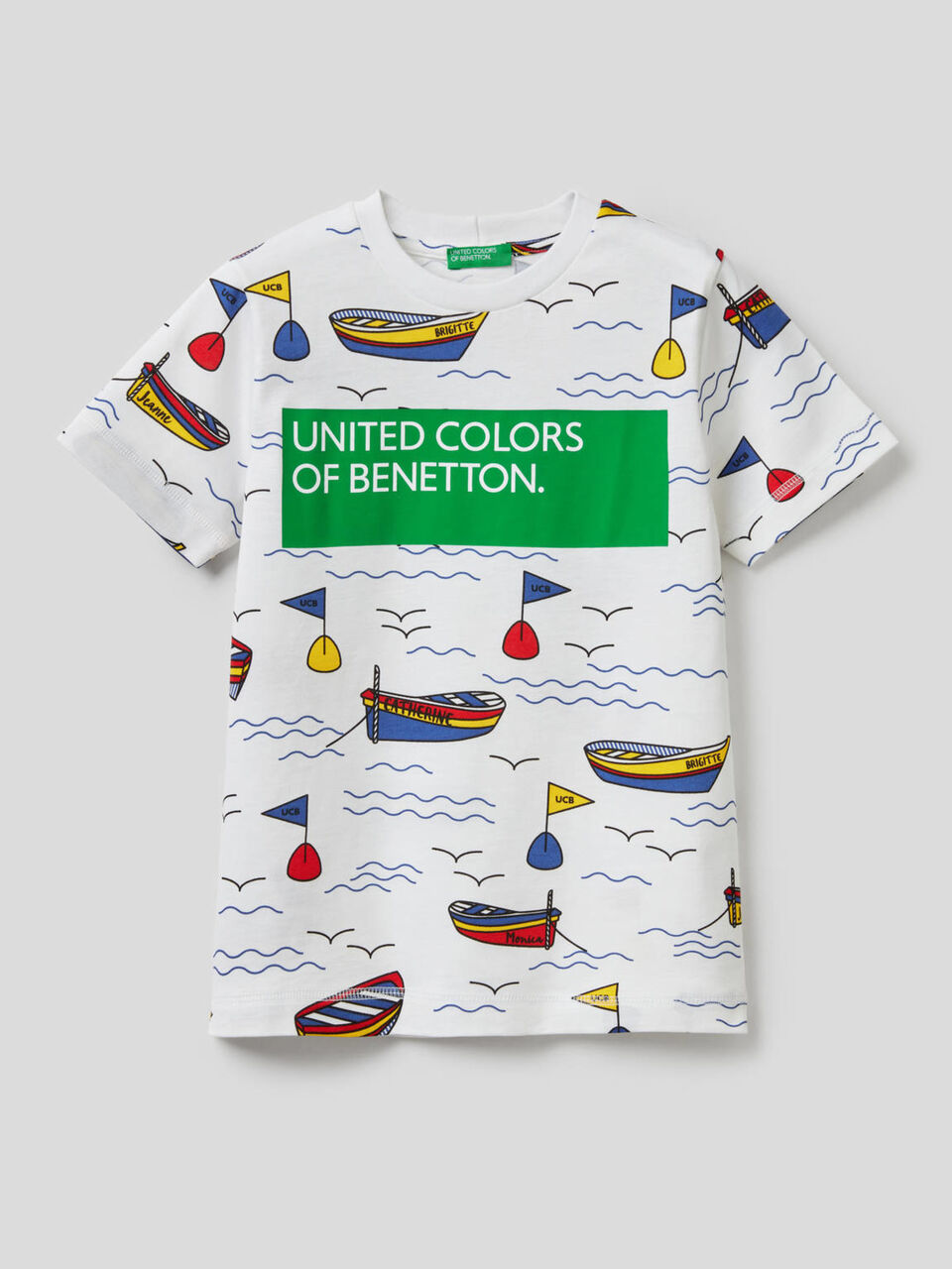 T-shirt stampata in 100% cotone image number 1