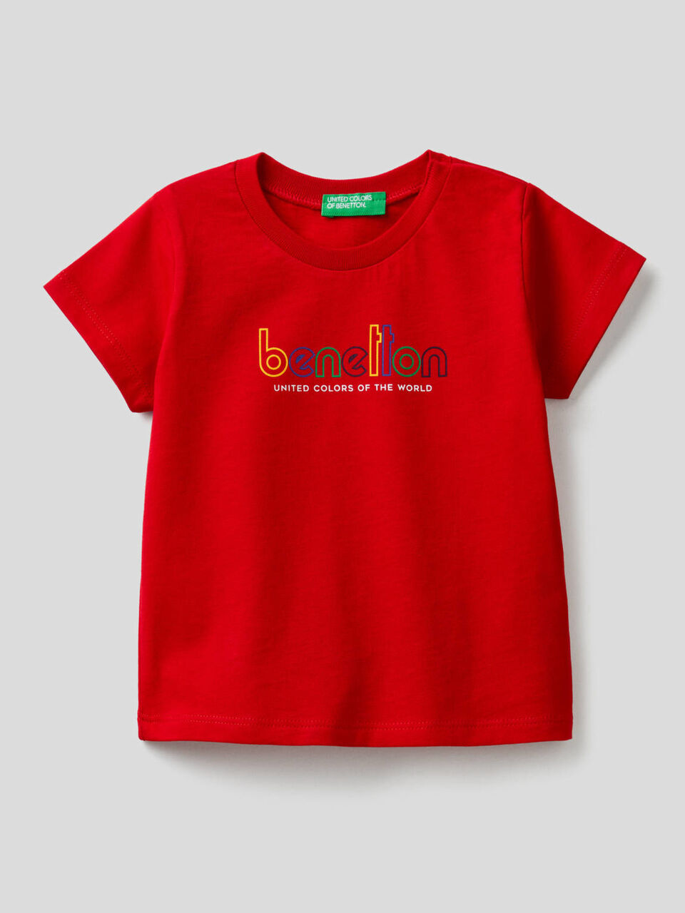 T-Shirt aus Bio-Baumwolle mit Logoprint image number 1