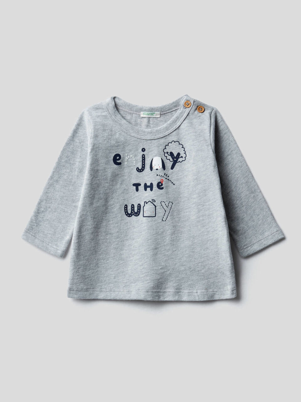 T-shirt manica lunga con stampa image number 1