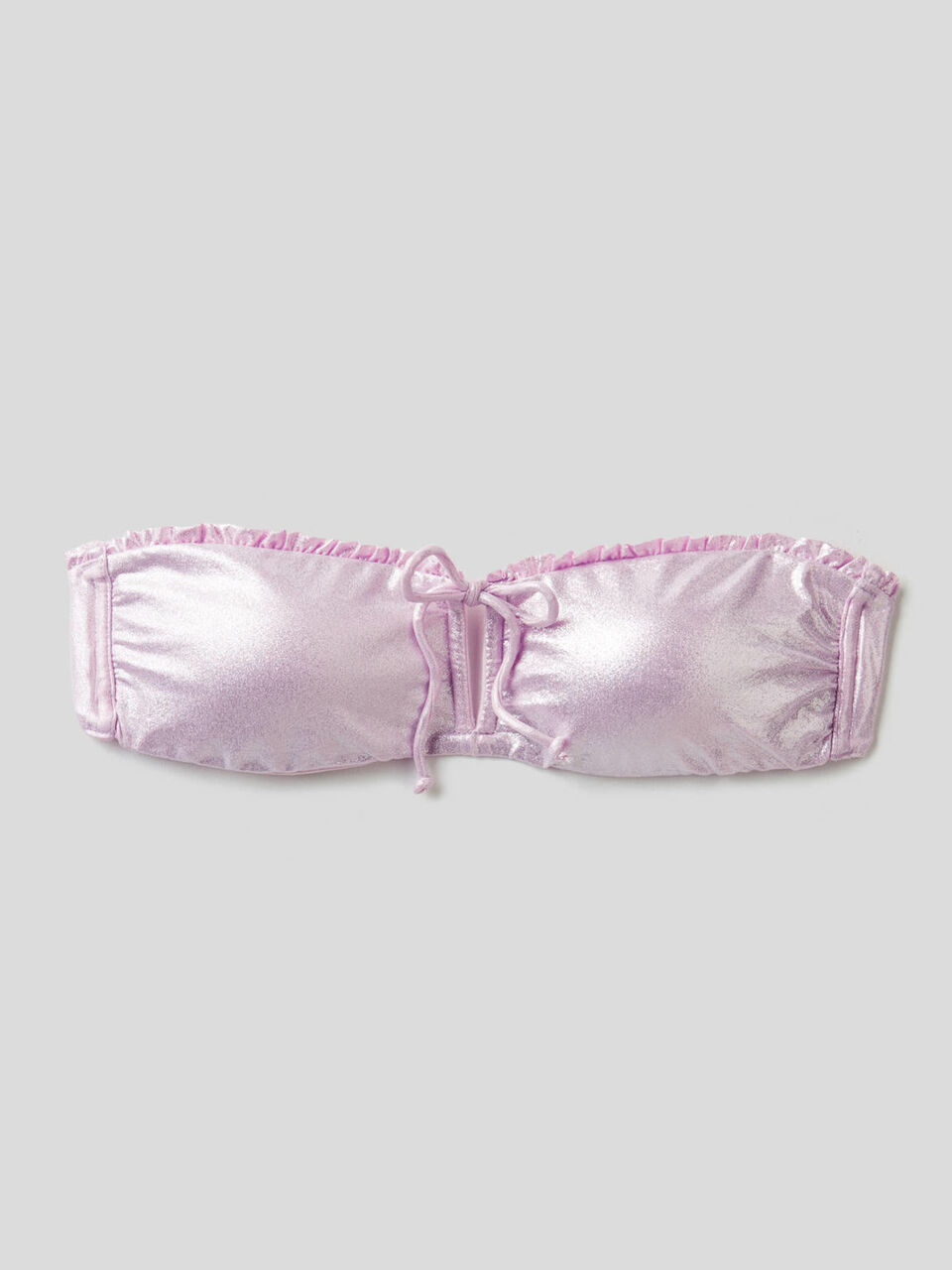 Haut de maillot bandeau effet lamé image number 1