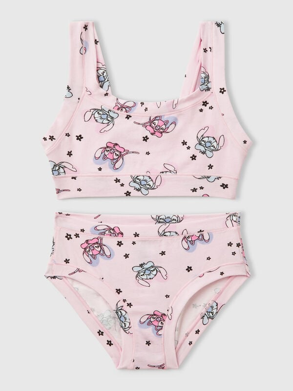 Completo top e slip Lilo & Stitch ©Disney Bambina