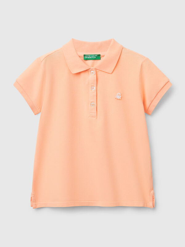 Short sleeve polo in cotton Junior Girl