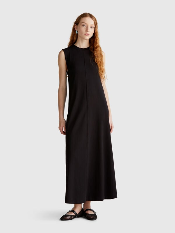 Abito smanicato in puro cotone Donna