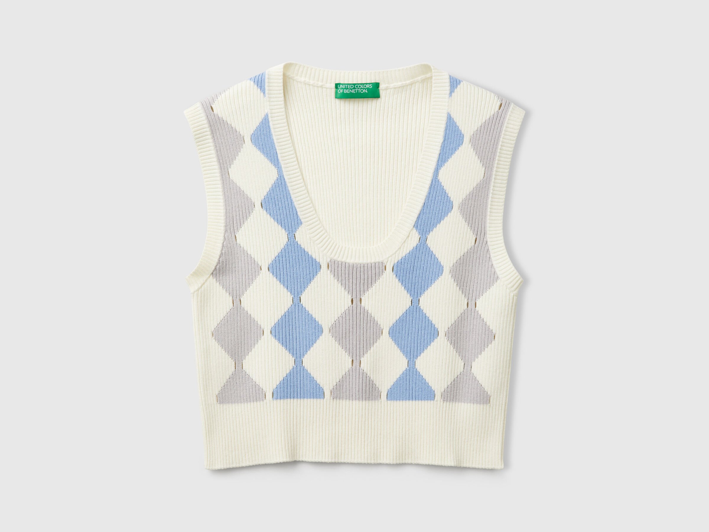 SLEEVELESS SWEATER Femme image number 3