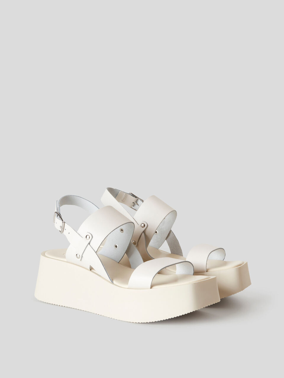 genuine leather wedge