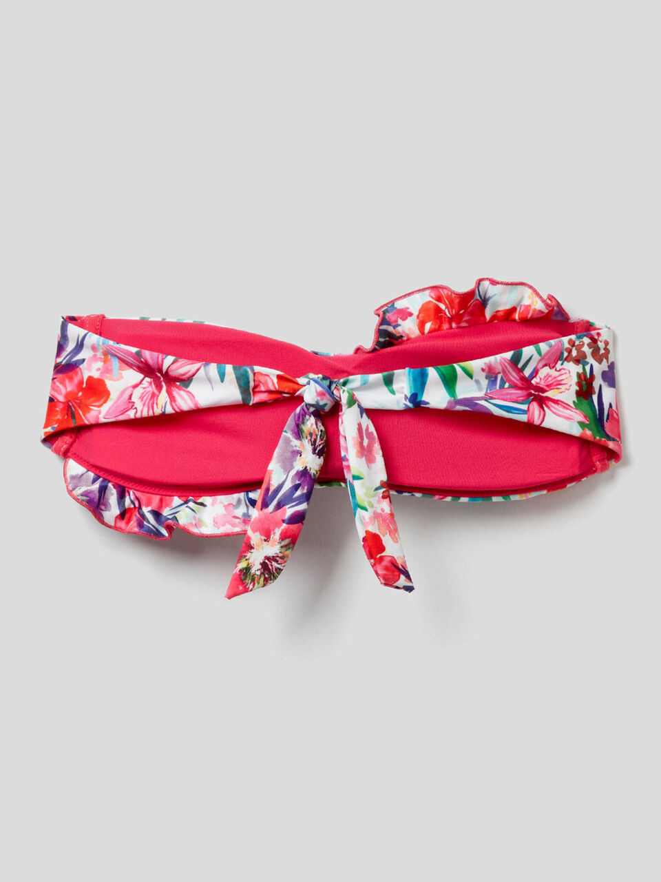 Haut de maillot bandeau imprimé à fleurs image number 2