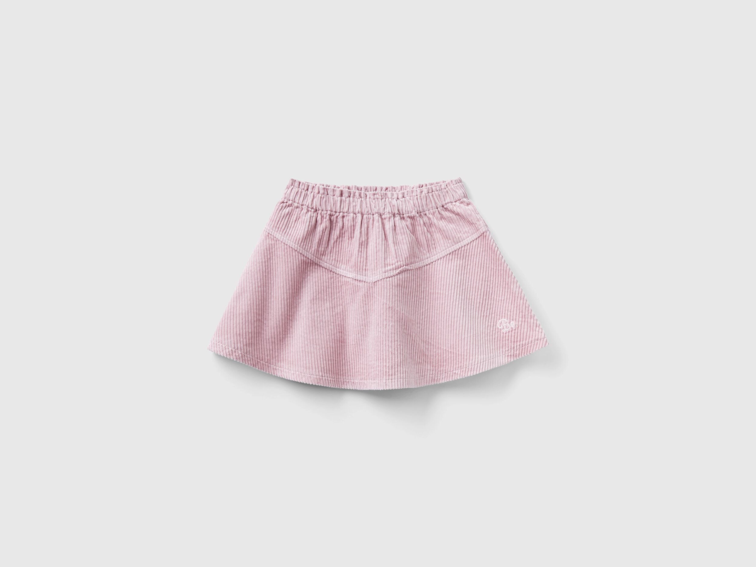 Minigonna in velluto a coste Rosa Benetton