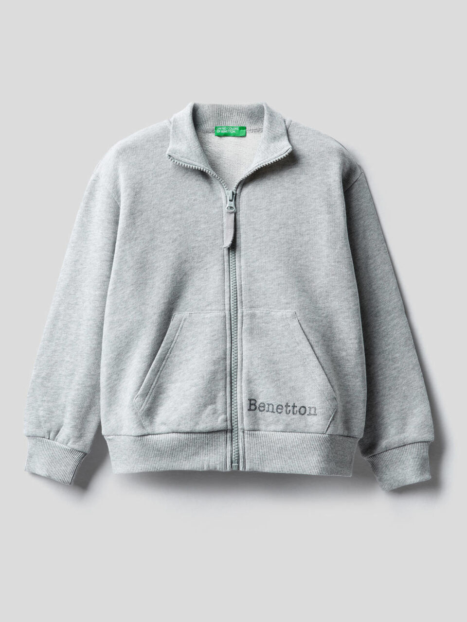 Sweatshirt aus 100% Baumwolle mit Reißverschluss image number 1