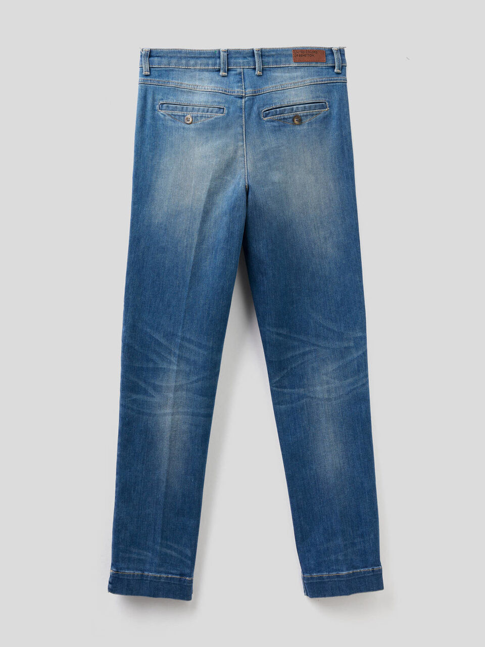 Slim-Fit-Chinos aus Denim image number null
