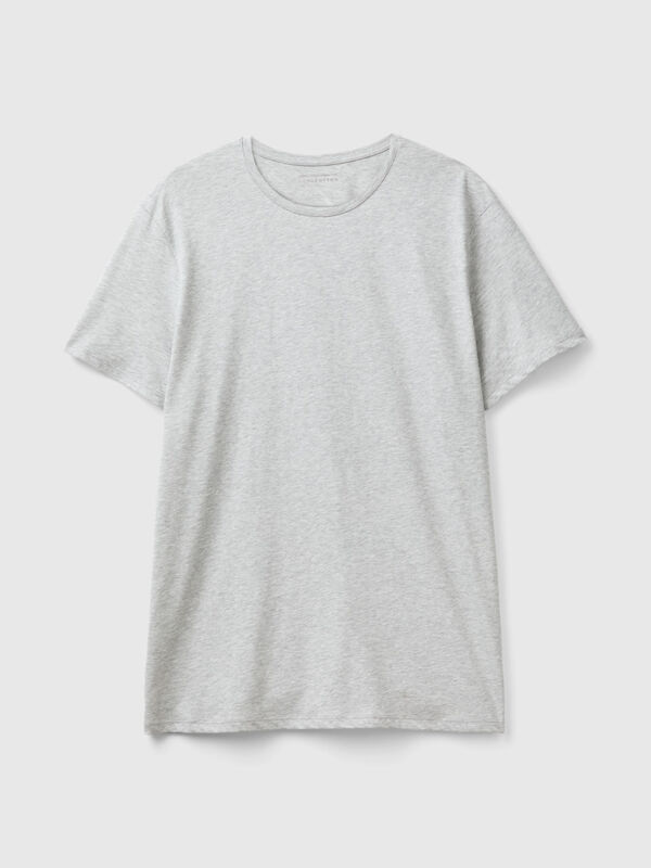 T-shirt en coton à longues fibres Homme