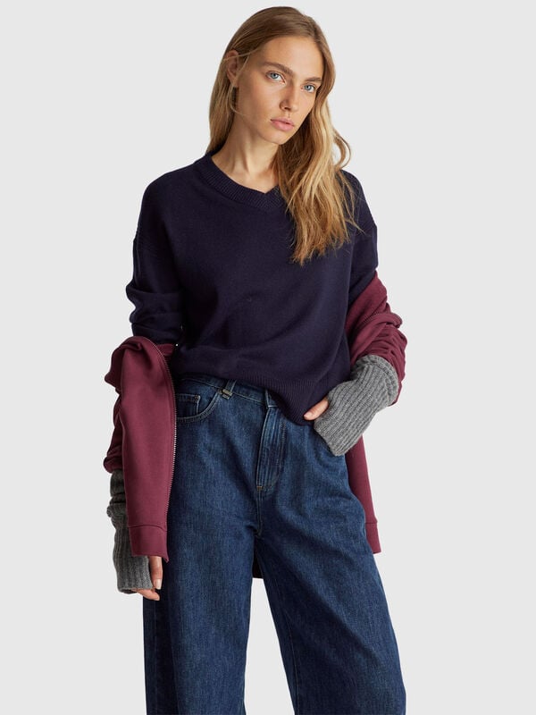 Pullover mit V-Ausschnitt Damen