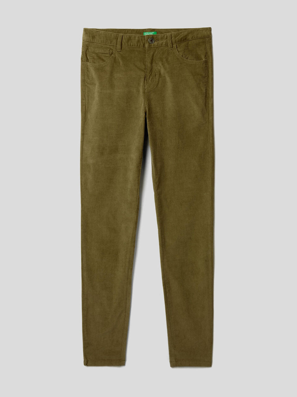 Five-Pocket-Hose aus Samt image number 1