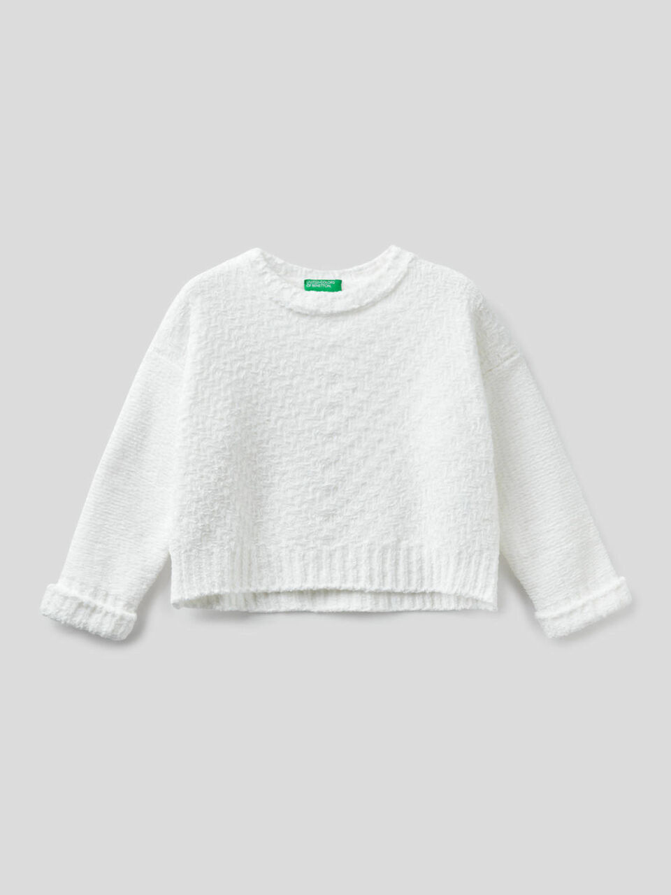 Pull cropped en chenille image number 1