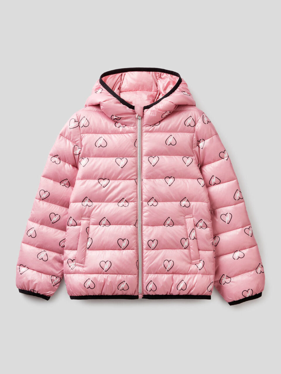 Wattierter Anorak mit Musterprint image number 1