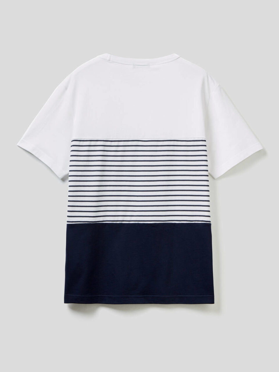 T-shirt a righe color block image number 2
