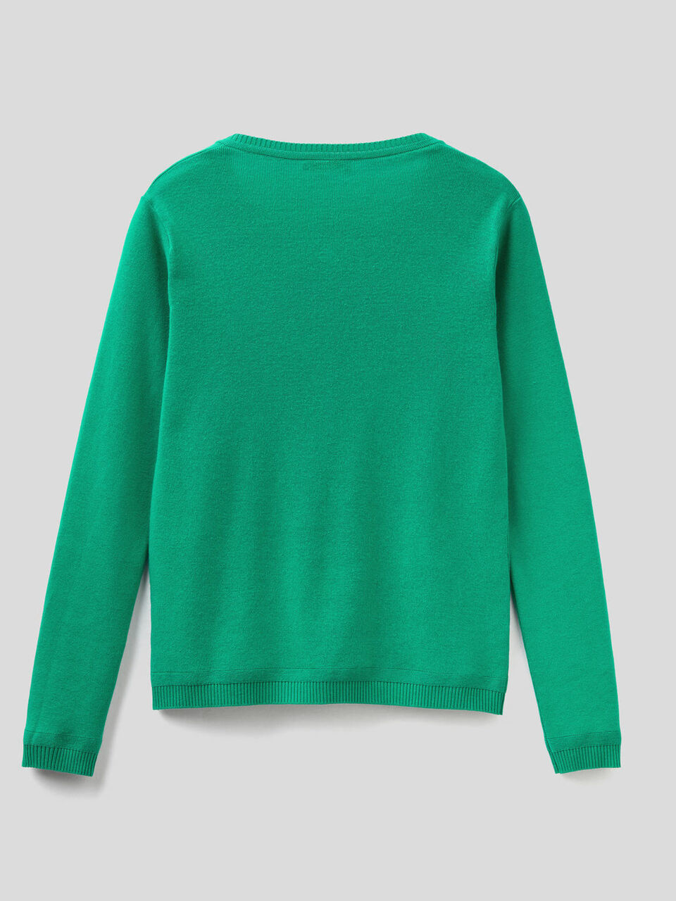 Strickjacke aus reiner % Baumwolle mit Rundausschnitt image number 2