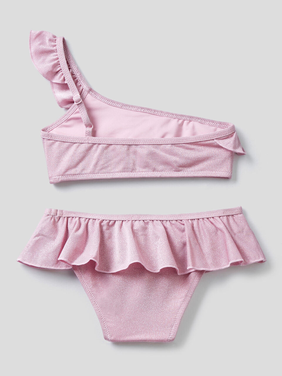 Maillot 2 pièces à volants en lurex image number 2